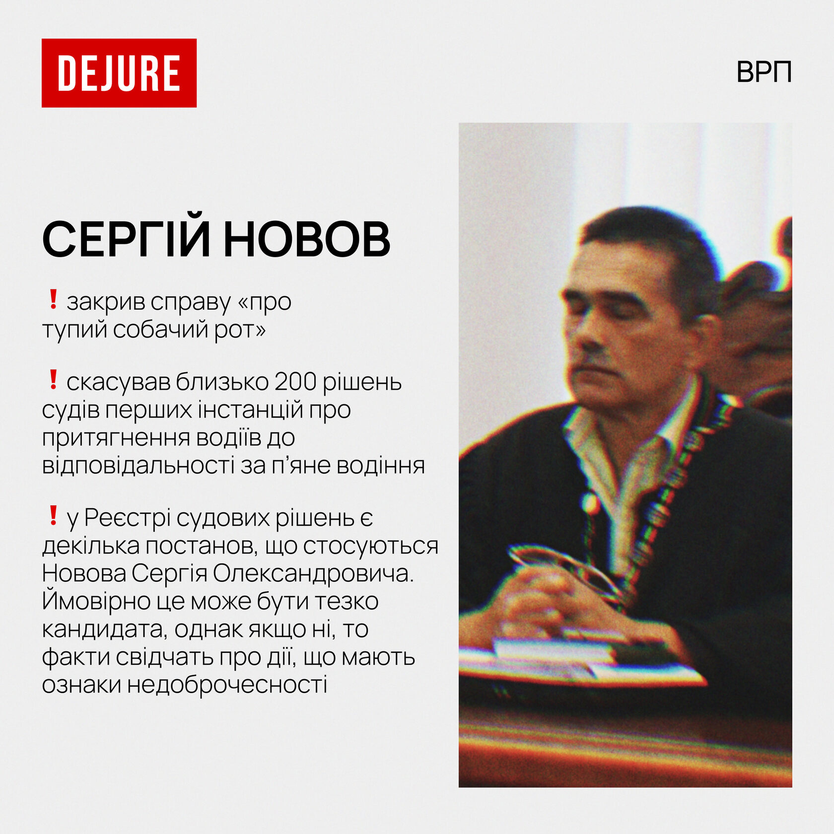 (Не)достойні стати членами Вищої ради правосуддя: 5 одіозних кандидатів у головний орган суддівського врядування - F2527